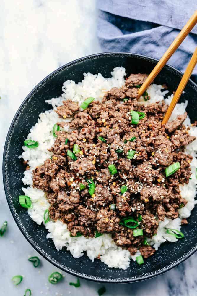 Korean Beef and Rice Bowl