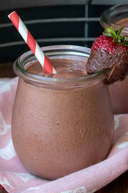Chocolate Covered Strawberry Protein Shake