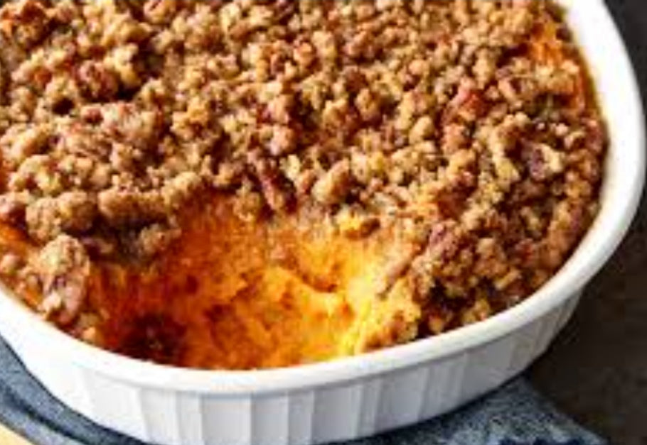 Preorder: Sweet Potato Casserole with Marshmallow or Pecan Topping