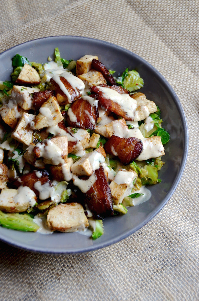 It's back!!! Chicken, Bacon, Brussels Ultimate Salad