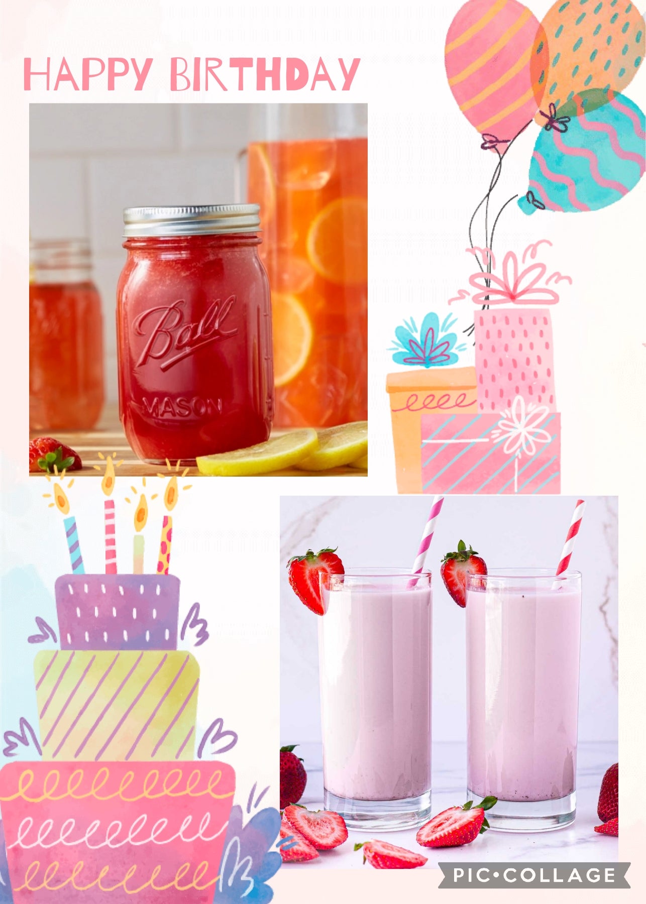 Frosted Strawberry Protein Lemonade