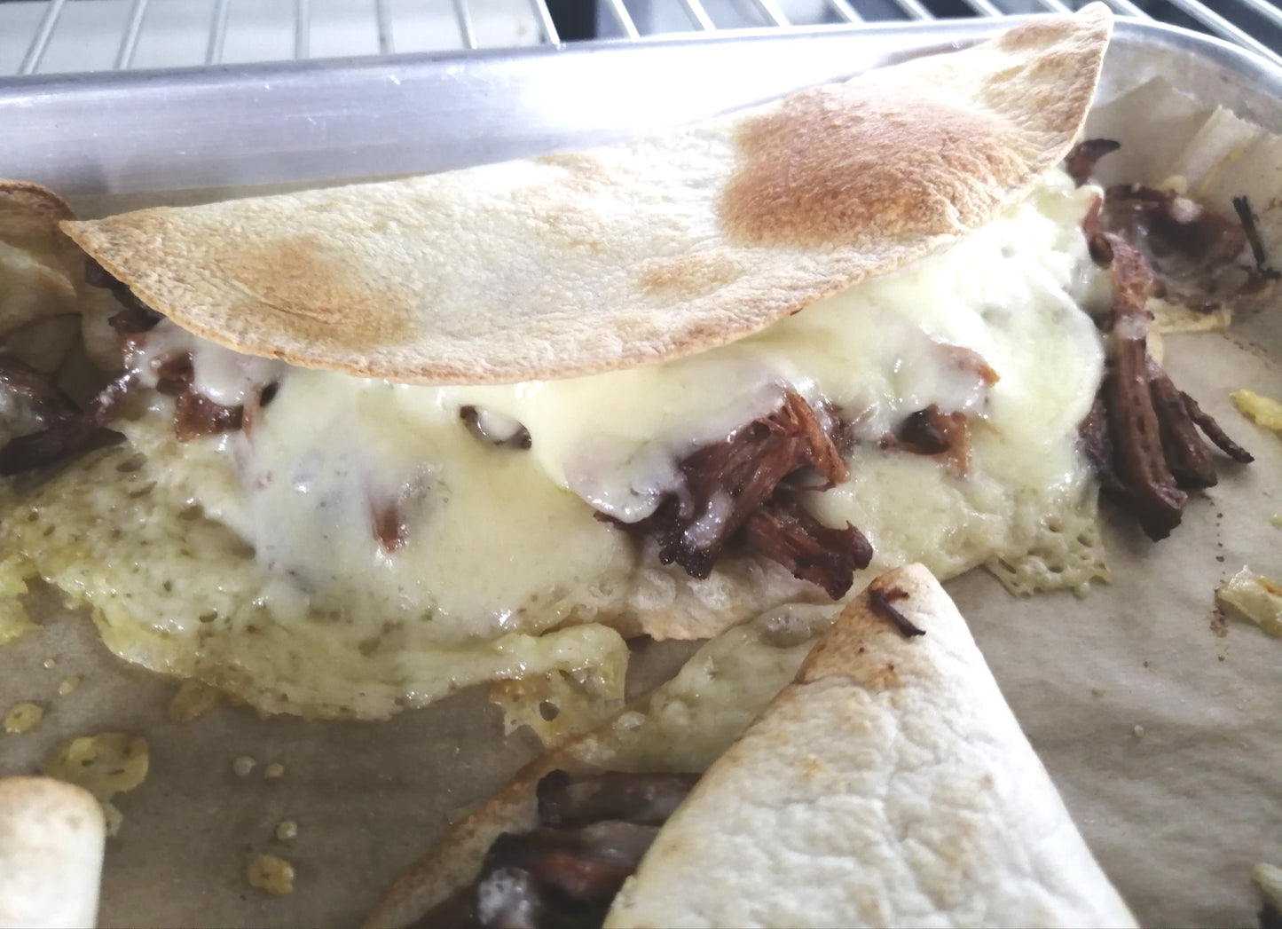 Signature Pepperoncini Roast Beef Quesadilla