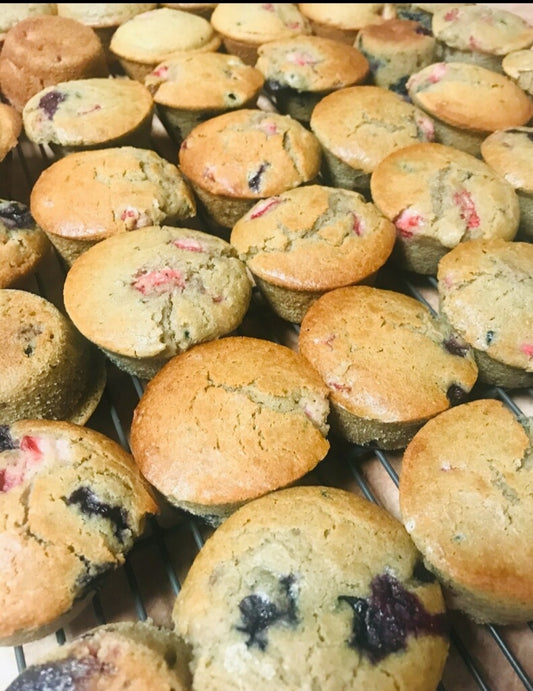 Very Berry Protein Muffins