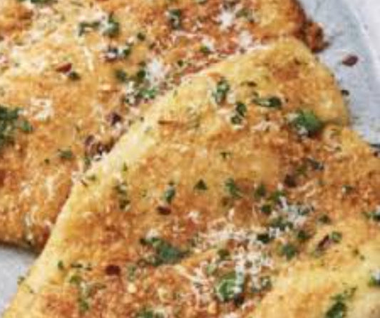 Garlic Parmesan Flounder with Risotto