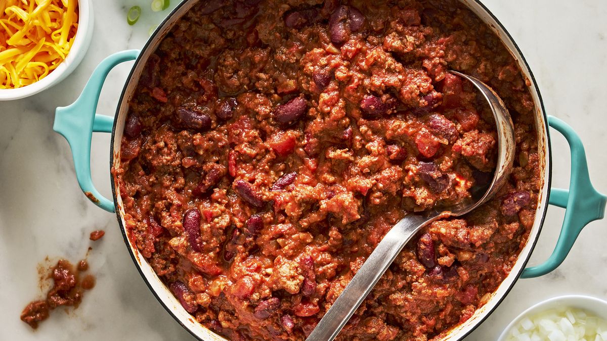 Classic Homemade Chili with Cornbread