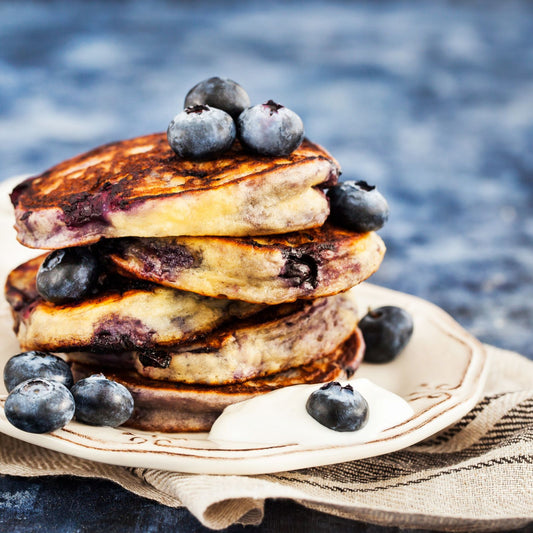 (2) Blueberry Protein Packed Pancakes