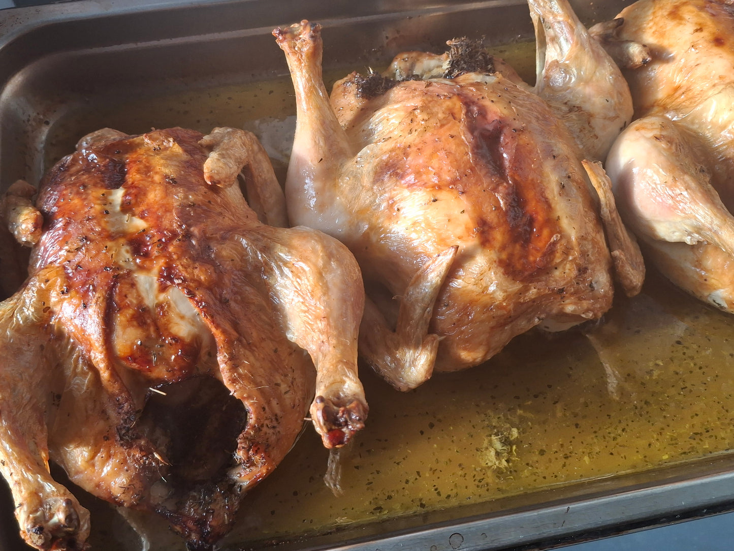 Whole, Stuffed, Baked Chicken