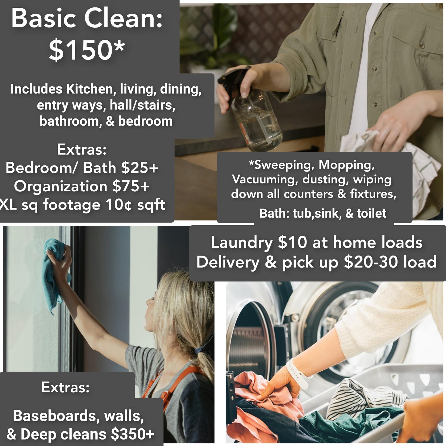 4 hour Cleaning Package